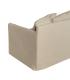 SOFÁ 3 PLAZAS BEIGE TEJIDO-MADERA 216 X 94 X 93 CM