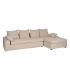 CHAISE-LOUNGER CREMA TEJIDO-MADERA 300 X 161 X 90 CM