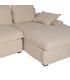 CHAISE-LOUNGER CREMA TEJIDO-MADERA 300 X 161 X 90 CM