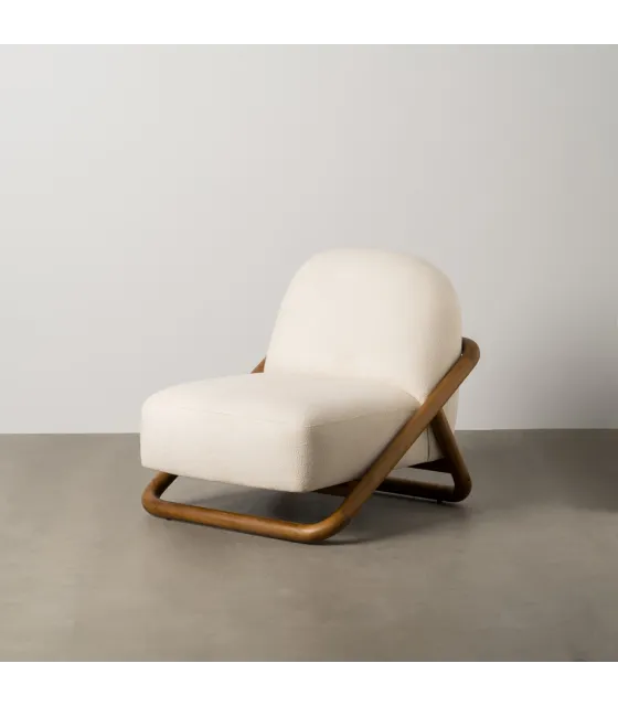 SILLÓN NATURAL TEJIDO-MADERA SALÓN 75 X 85 X 79 CM