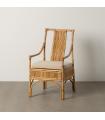 SILLÓN NATURAL RATÁN DECORACIÓN 54 X 65 X 96 CM