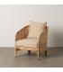 SILLÓN NATURAL RATÁN DECORACIÓN 68 X 68 X 76 CM