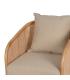SILLÓN NATURAL RATÁN DECORACIÓN 68 X 68 X 76 CM