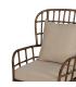 SILLÓN MARRÓN RATÁN DECORACIÓN 82 X 78 X 108 CM
