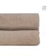 COLCHA BEIGE TERCIOPELO/MICROFIBRA 180 X 260 CM