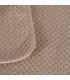 COLCHA BEIGE TERCIOPELO/MICROFIBRA 180 X 260 CM