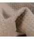 COLCHA BEIGE TERCIOPELO/MICROFIBRA 240 X 260 CM