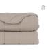 COLCHA BEIGE POLIESTER DORMITORIO 180 X 260 CM
