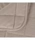 COLCHA BEIGE POLIESTER DORMITORIO 180 X 260 CM