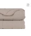 COLCHA BEIGE POLIESTER DORMITORIO 270 X 280 CM