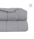 COLCHA GRIS POLIESTER DORMITORIO 180 X 260 CM