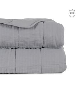 COLCHA GRIS POLIESTER DORMITORIO 180 X 260 CM
