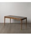 MESA COMEDOR MADERA-MICROCEMENTO SALÓN 180 X 80 X 76 CM