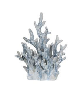FIGURA CORAL AZUL CERÁMICA DECORACIÓN 40,50 X 22 X 49,50 CM