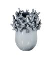 Blue ceramic decorative vase 26.5 x 26 x 37 cm