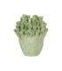 JARRÓN VERDE CERÁMICA DECORACIÓN 29 X 29 X 33 CM