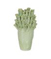 JARRÓN VERDE CERÁMICA DECORACIÓN 28,50 X 27,50 X 46,50 CM