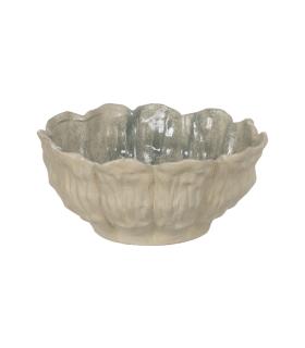 CENTRO MESA VERDE CERÁMICA DECORACIÓN 42 X 42 X 19 CM