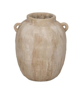JARRÓN BEIGE CERÁMICA DECORACIÓN 48 X 44,50 X 58 CM