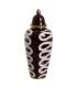 TIBOR BLANCO-MARRÓN PORCELANA DECORACIÓN 19 X 19 X 48 CM