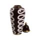 TIBOR BLANCO-MARRÓN PORCELANA DECORACIÓN 19 X 19 X 48 CM