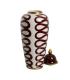 TIBOR BLANCO-MARRÓN PORCELANA DECORACIÓN 25 X 25 X 63 CM