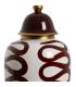 TIBOR BLANCO-MARRÓN PORCELANA DECORACIÓN 25 X 25 X 63 CM