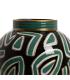 TIBOR NEGRO-VERDE PORCELANA DECORACIÓN 26 X 26 X 26 CM
