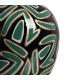 JARRÓN NEGRO-VERDE PORCELANA DECORACIÓN 28 X 28 X 34 CM