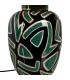 LÁMPARA MESA NEGRO-VERDE PORCELANA 23 X 23 X 40 CM