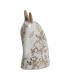 FIGURA CABALLO 2/M BLANCO-MARRÓN 14 X 8 X 26 CM