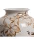 JARRÓN BLANCO-MARRÓN PORCELANA 19 X 19 X 33 CM
