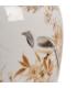 JARRÓN BLANCO-MARRÓN PORCELANA 19 X 19 X 33 CM