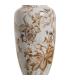 JARRÓN BLANCO-MARRÓN PORCELANA 23 X 23 X 36 CM
