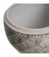 CAJA BLANCO-MARRÓN PORCELANA DECORACIÓN 15 X 15 X 13 CM