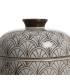 CAJA BLANCO-MARRÓN PORCELANA DECORACIÓN 15 X 15 X 13 CM