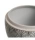 CAJA BLANCO-MARRÓN PORCELANA DECORACIÓN 18 X 18 X 19 CM