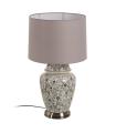 White-grey porcelain table lamp 23 x 23 x 44 cm