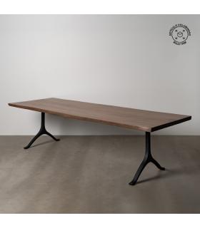 MESA COMEDOR MADERA-METAL SALÓN 300 X 90 X 77 CM