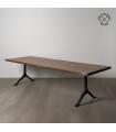 MESA COMEDOR MADERA-METAL SALÓN 300 X 90 X 77 CM