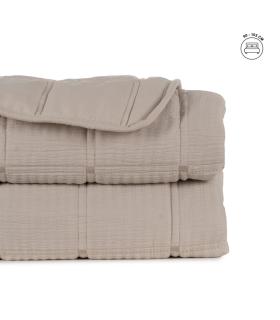 COLCHA BEIGE POLIESTER DORMITORIO 180 X 260 CM