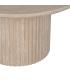 MESA CENTRO BEIGE PIEDRA MDF DECORACIÓN 90 X 90 X 45 CM