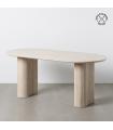 MESA COMEDOR BEIGE PIEDRA MDF DECORACIÓN 180 X 90 X 76 CM