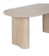 MESA COMEDOR BEIGE PIEDRA MDF DECORACIÓN 180 X 90 X 76 CM