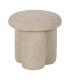 PUF BEIGE TEJIDO SALÓN 41 X 41 X 43 CM