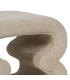 PUF BEIGE TEJIDO SALÓN 45 X 42 X 42 CM