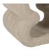 PUF BEIGE TEJIDO SALÓN 45 X 42 X 42 CM
