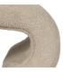 PUF BEIGE TEJIDO SALÓN 45 X 42 X 42 CM