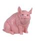 FIGURA CERDO ROSA RESINA 95 X 59 X 79 CM