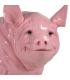 FIGURA CERDO ROSA RESINA 95 X 59 X 79 CM